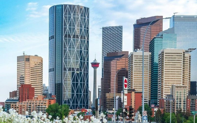Downtown Calgary skyline with the Calgary Tower
